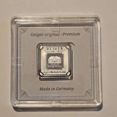 5 gram Silver Square - Geiger Edelmetalle