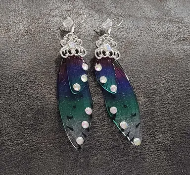 Beautiful Handmade Fairy Wing Earrings