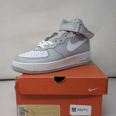 (2004) 6Y Nike Air Force 1 Mid Grey white NEW