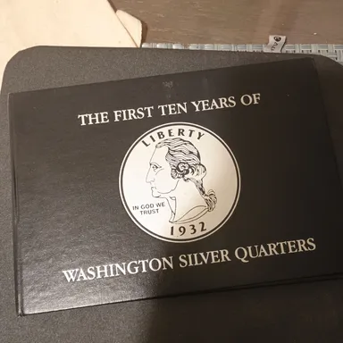 First Ten Years of Silver Washington Quarters $2.50 Face Value 90%