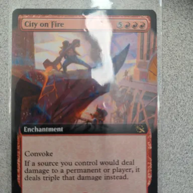 single - city on fire extended art