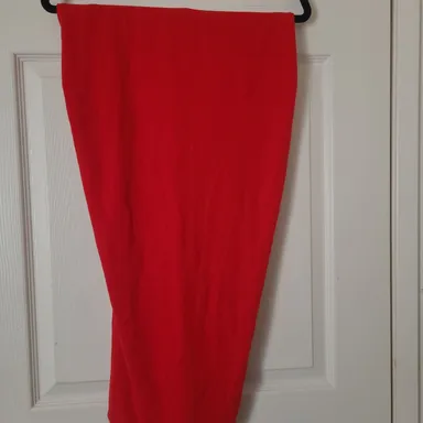 V15 - Unique Vintage Red pencil skirt.