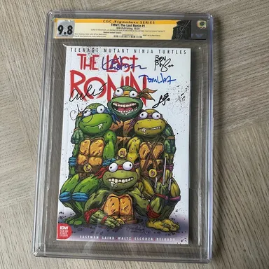 TMNT: THE LAST RONIN #1 CGC 9.8 SIGNED IDW 2020 JUSTIN ROILAND COVER