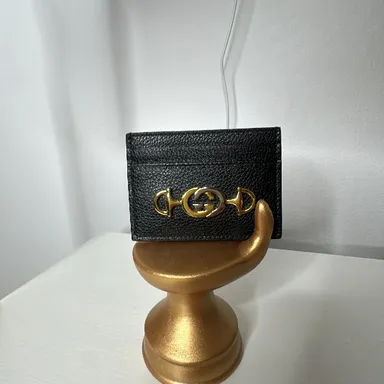 Gucci card holder Gray - [Black]
