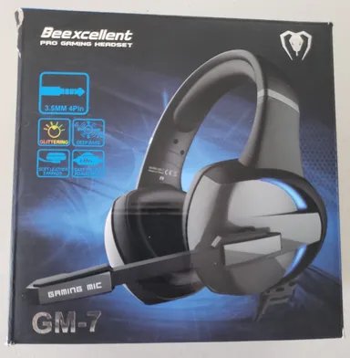  Beexcellent Pro Gaming Headset with Mic GM-7 | Glittering Deep Bass Soft Leather