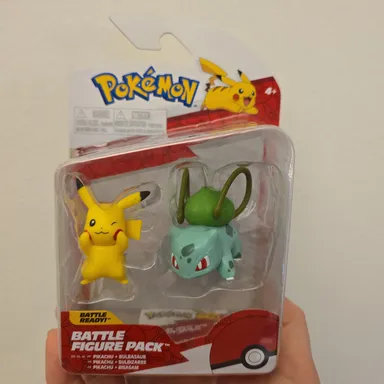 Pokemon Pikachu & Bulbasaur Battle Figure Pack