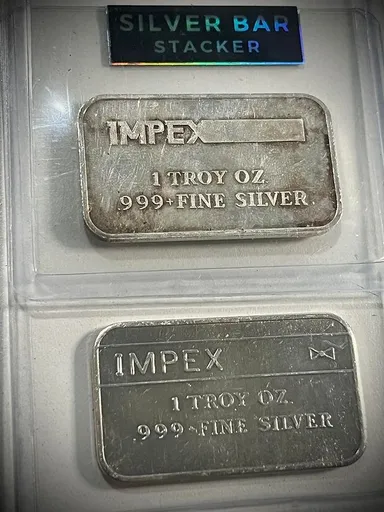 2x Types of 100 MINTED Engelhard Bars Produced for Impex Metals Corporation