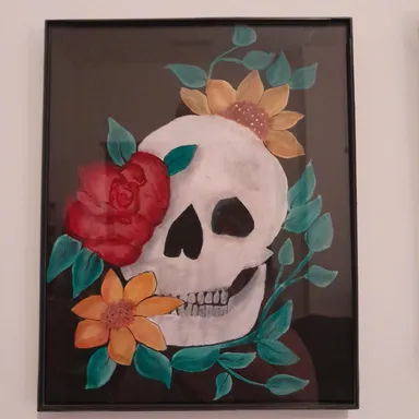 Skull w/ Flowers