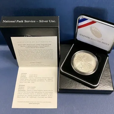 2016-P National Park 100th Anniversay Silver Dollar