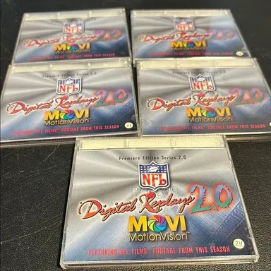 5 1997 NFL Digital Replay cards all for 1 price