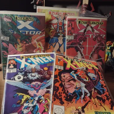 X-Men and X-Factor Inferno 5 book bundle