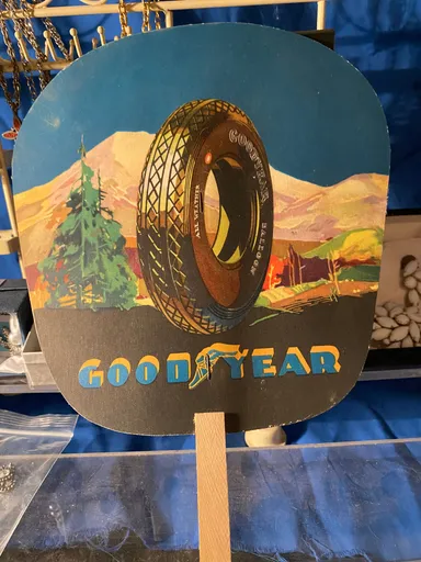 Vintage Goodyear hand fan
