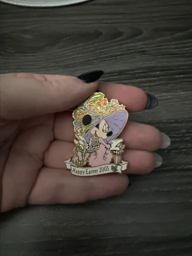 Disney Pin Happy Easter Minnie Mouse Limited 1500 WDW Parade of Pins 2003