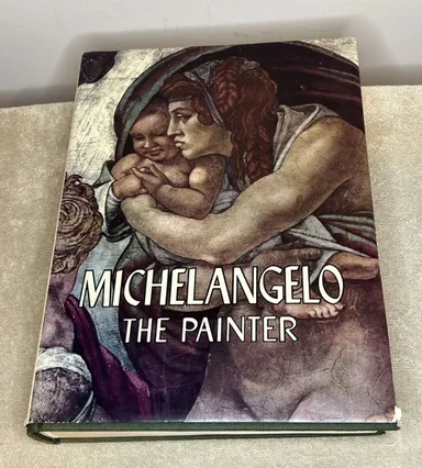MICHELANGELO THE PAINTER  RARE 1964 1ST ED XTRA LRG LITHOGRAPH PRINT ART BOOK