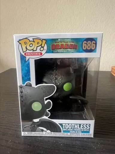 Toothless Funko Pop #686 How to Train Your Dragon Dreamworks Movies Animation Films Cartoon Black