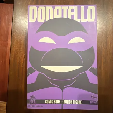 Ninja Turtles Donatello box figure with comic