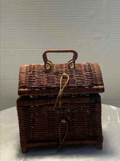 1123 wicker mini-bag with handles
