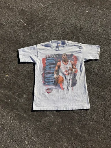 Vintage 90s Houston Rockets Hakeem Olajuwon Basketball T Shirt