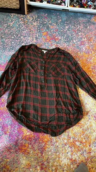 Lucky Brand RED/GREEN PLAID