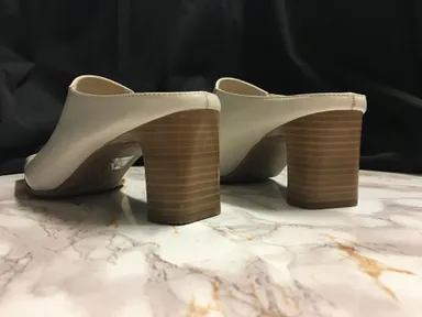 Ivory White Leather Shoes