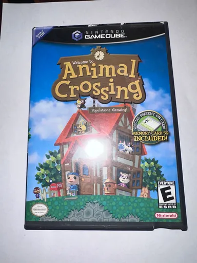 Animal Crossing (Nintendo GameCube, 2002) Manual Included, No Memory Card