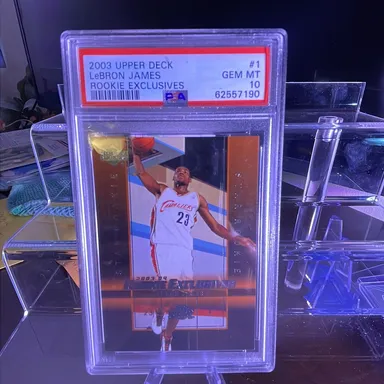 2003 LeBron James rookie exclusive PSA 10