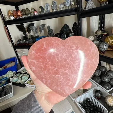 Strawberry Calcite Heart ❤️ from Pakistan