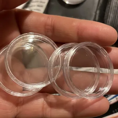 Clear plastic coin cases (20 cases )