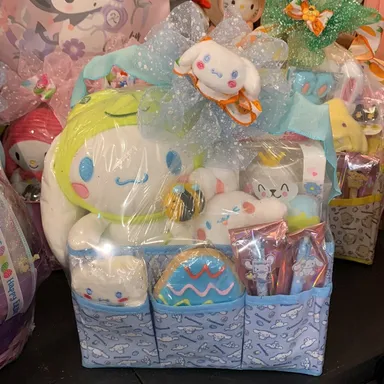 Large Cinnamoroll themed Easter Gift Basket made with ❤️!🤩