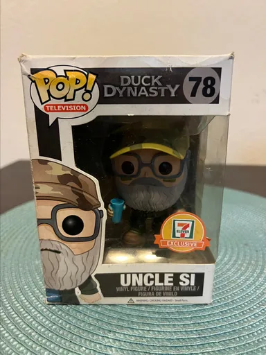 VAULTED EXCLUSIVE Uncle Si Funko Pop #78 TV Show Duck Dynasty Robertson 7-11 Television Green Hat TV