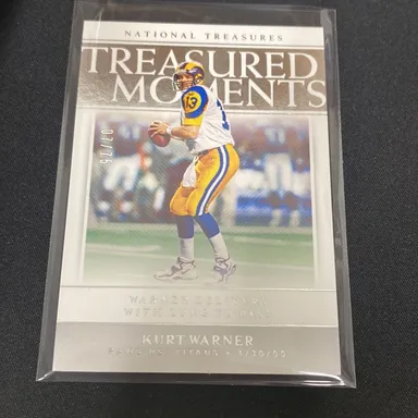 Kurt Warner 2019 National Treasures   Treasured Moments #7/75     Rams