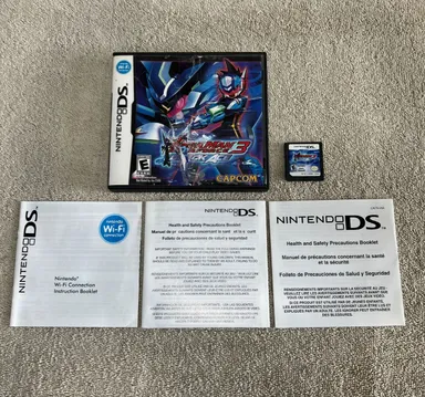 USED AUTHENTIC GAME - MEGA MAN STARFORCE 3 BLACK ACE - DS - CIB - TESTED/WORKS !
