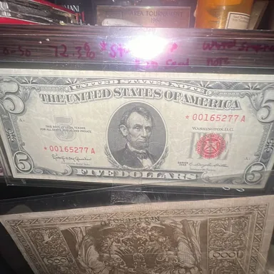 5 dollar bill 1963