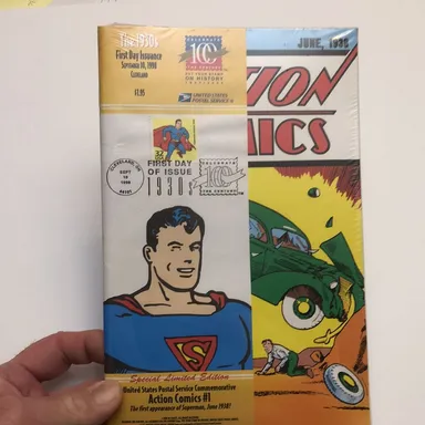 Superman Action Comics #1 First Day Issue stamp!