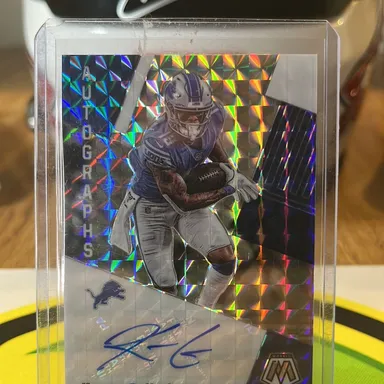 Kenny Golladay 2020 Mosaic Autograph Sliver and Blue Detroit Lions