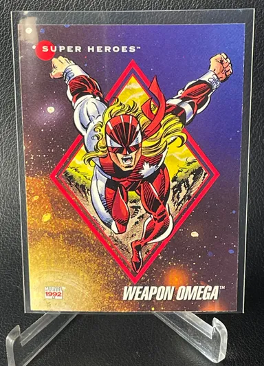 1992 Impel Marvel Universe 3 Weapon Omega #8 Comics Trading Card