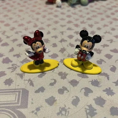 Mickey Mouse and Minnie metal die cast
