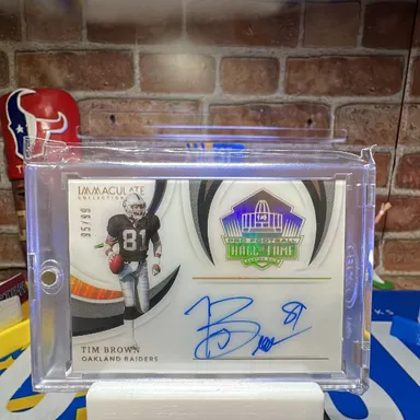 Tim Brown, immaculate on card auto