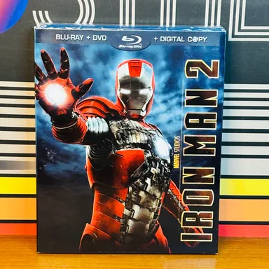 Iron Man 2 (3 Discs Set - Blu-ray/DVD 2010) Brand New Sealed W/Slipcover