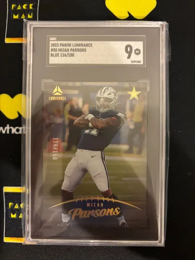 Micah Parsons 2023 Luminance /150 Blue SGC 9