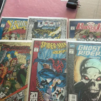 2099 Lot of 6 - Spiderman,Ghost Rider,Punisher,Xmen