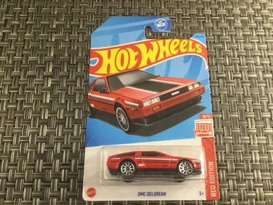 2021 Hot Wheels Red Edition 10/12 DMC DeLorean 101/250 Diecast