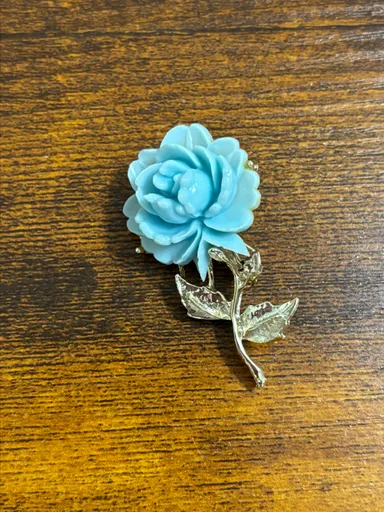 Vintage Acrylic Blue Flower