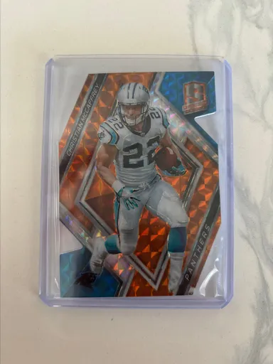 2018-19 Panini Spectra Christian McCaffrey Die Cut Orange /5