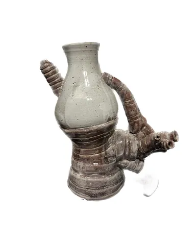 Handmade Ceramic Heart & Organ Valve Vase - Home Decor