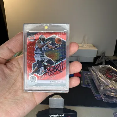 Kyrie Irving red mosaic in person auto
