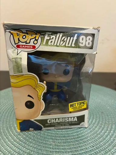 VAULTED EXCLUSIVE Charisma Fallout Funko Pop #98 Games Gaming Video Hot Topic LE Limited Vaultboy