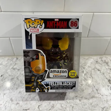 Funko Pop! Yellow Jacket #86 Marvel Ant-Man GITD Amazon Exclusive Bobble-Head