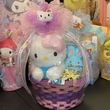 Hello Kitty custom Easter Gift Basket Made With Love🥰