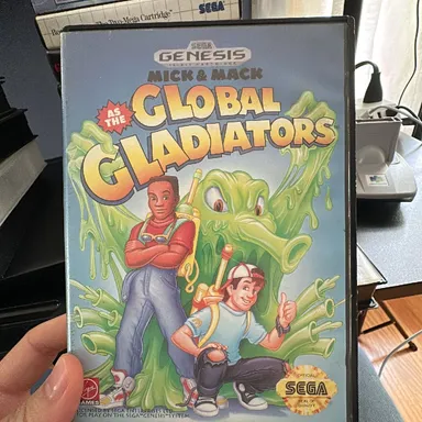Mick & Mack Global Gladiators CIB Sega Genesis Game